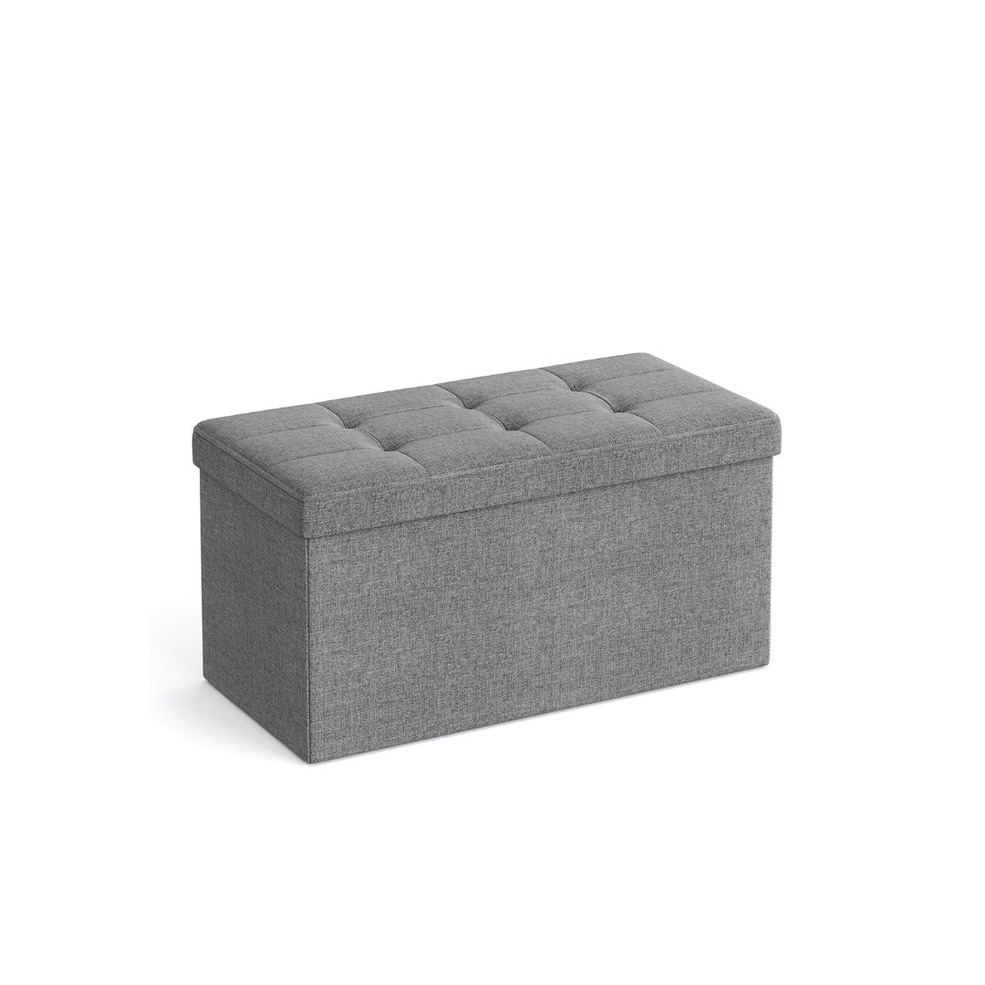 30 Inch Folding Storage Ottoman Bench With Lid & Storage Organizer – product view 4 | Ridgefield Furniture