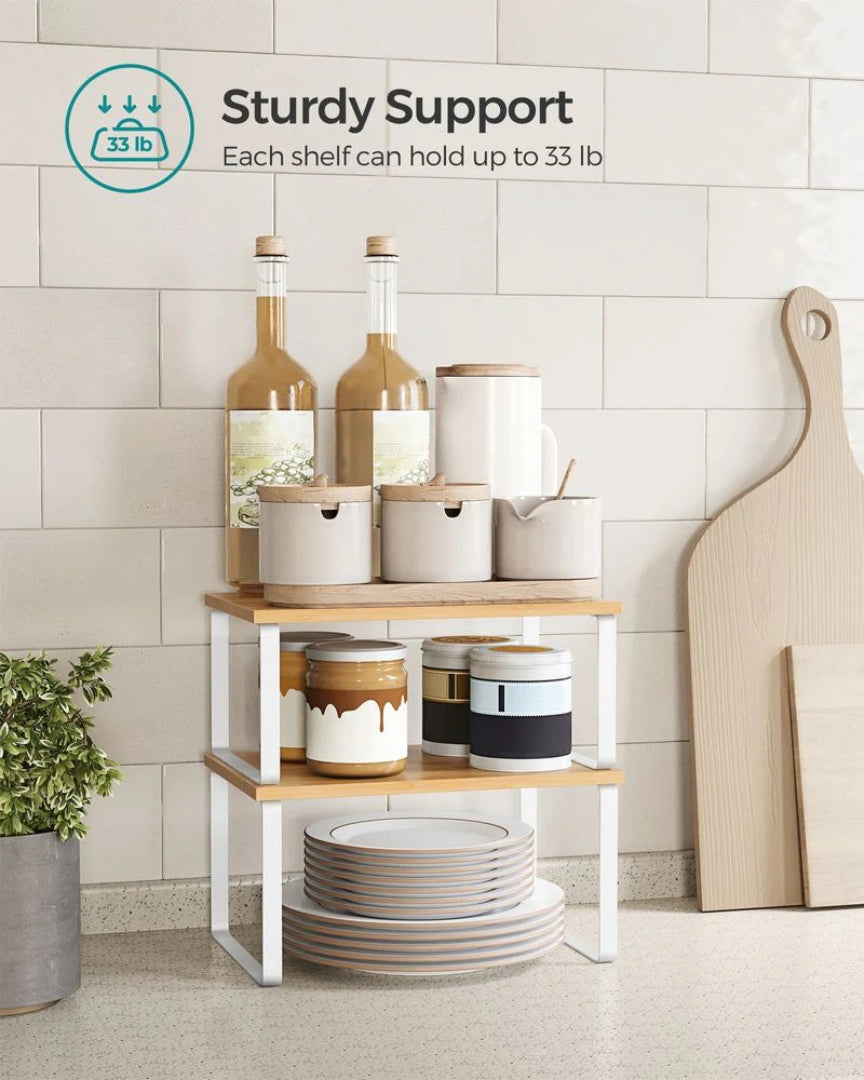 Stackable Cabinet Counter Shelves Set of 2 – product view 15 | Ridgefield Furniture