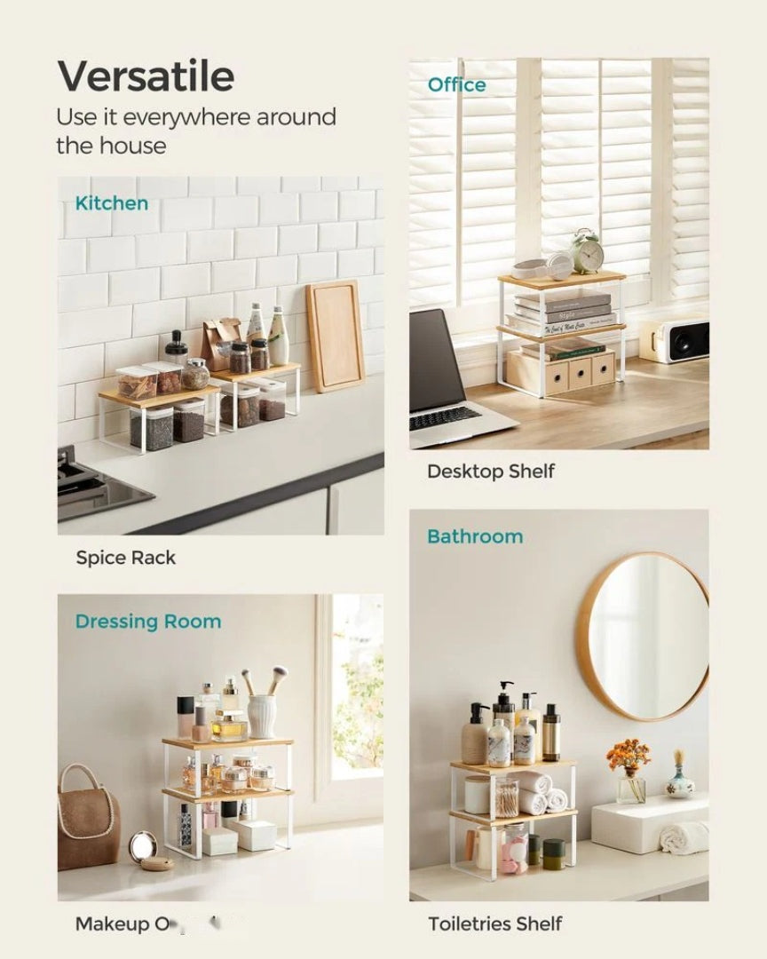 Stackable Cabinet Counter Shelves Set of 2 – product view 16 | Ridgefield Furniture