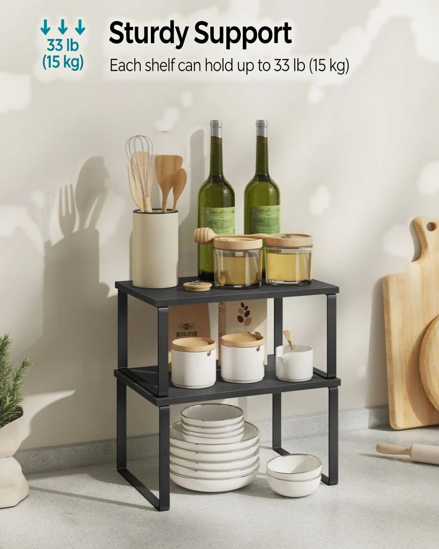 Stackable Cabinet Counter Shelves Set of 2 – product view 24 | Ridgefield Furniture