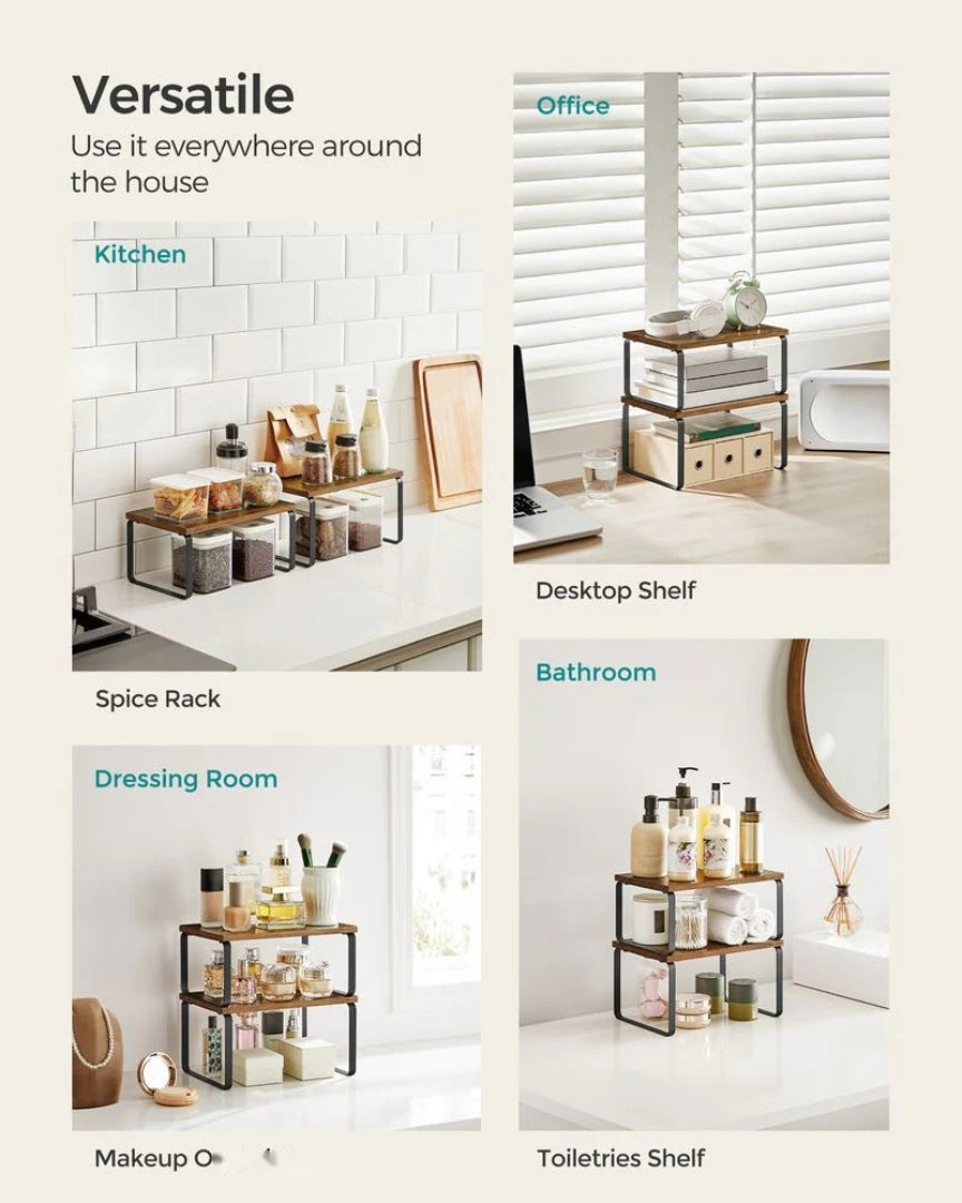 Stackable Cabinet Counter Shelves Set of 2 – product view 37 | Ridgefield Furniture