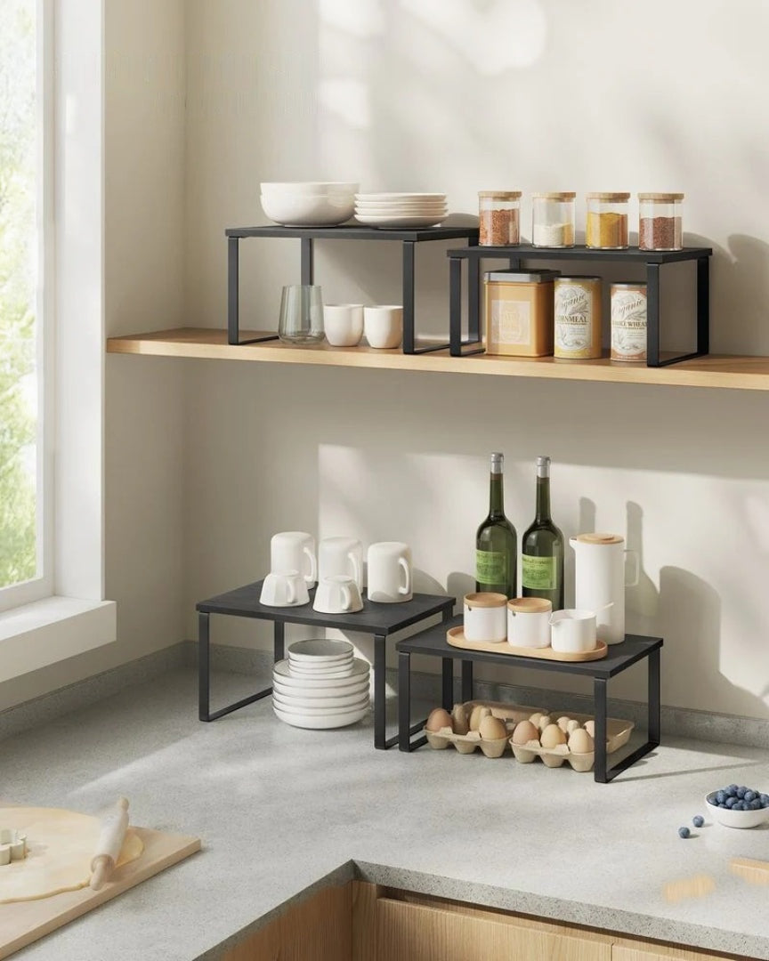Stackable Kitchen Counter Shelves Set of 4 – product view 7 | Ridgefield Furniture