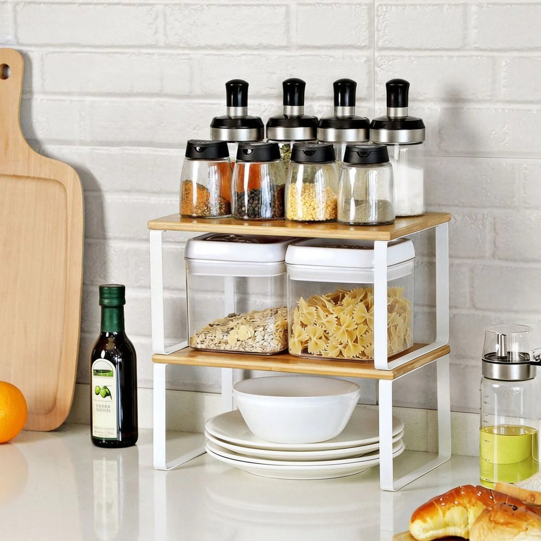 Stackable Kitchen Counter Shelves Set of 4 – product view 15 | Ridgefield Furniture