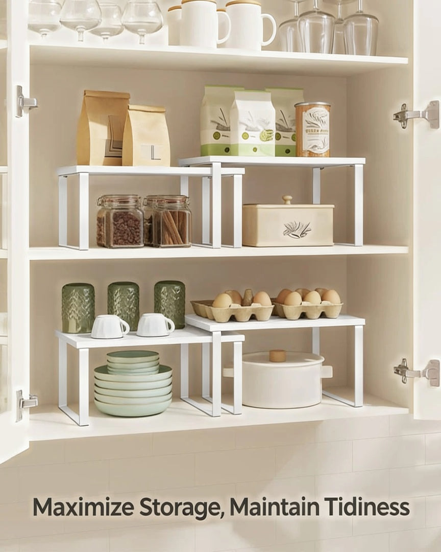 Stackable Kitchen Counter Shelves Set of 4 – product view 18 | Ridgefield Furniture