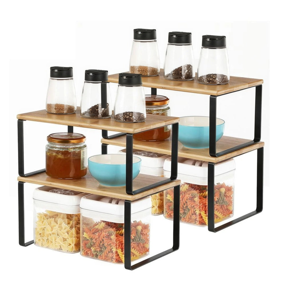 Stackable Kitchen Counter Shelves Set of 4 – product view 28 | Ridgefield Furniture