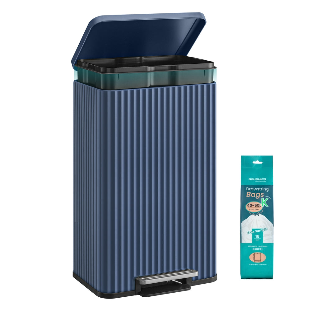 Stainless Steel Garbage Can With Lid And Removable Inner Bucket - product photo 41
