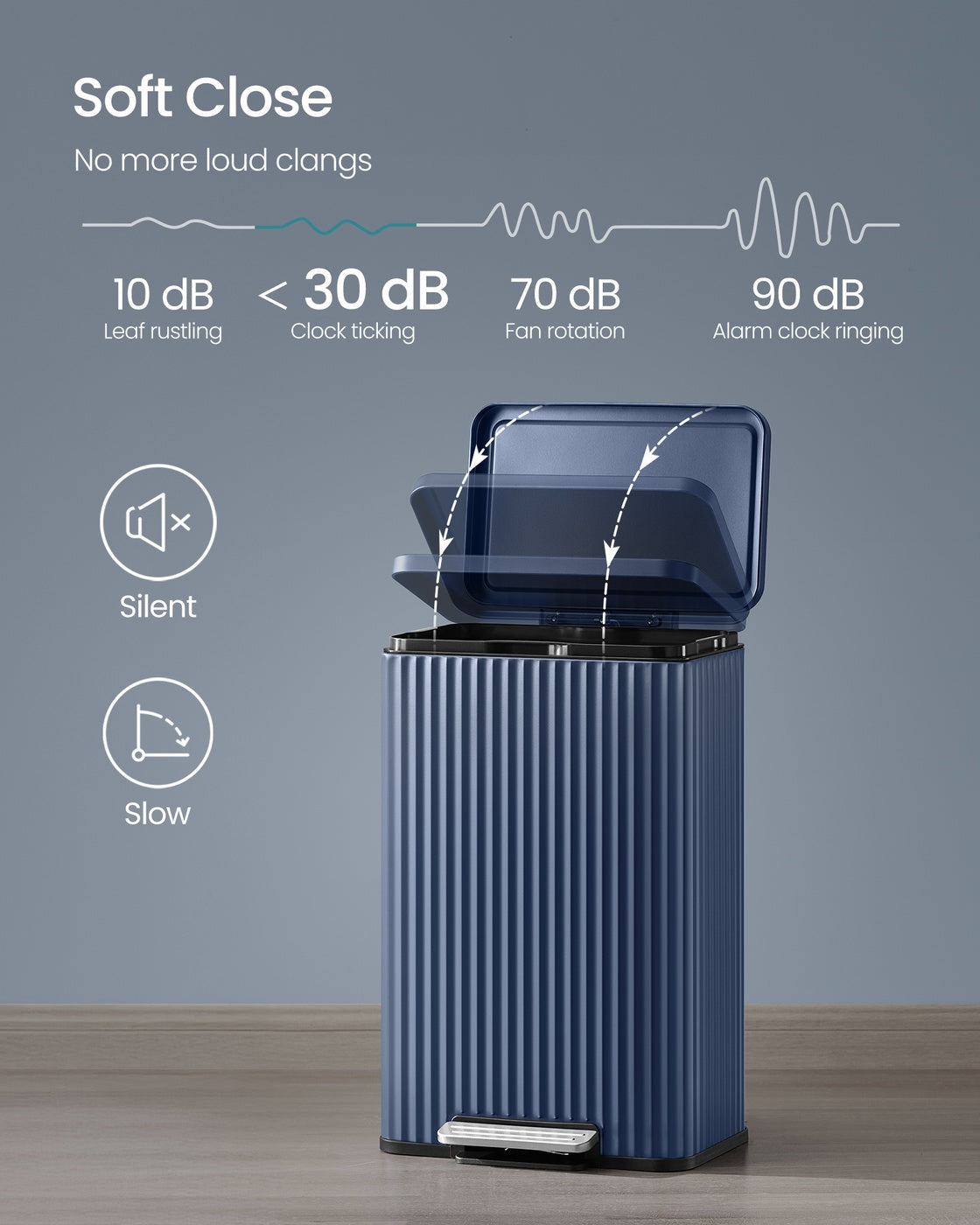 Stainless Steel Garbage Can With Lid And Removable Inner Bucket - product photo 48