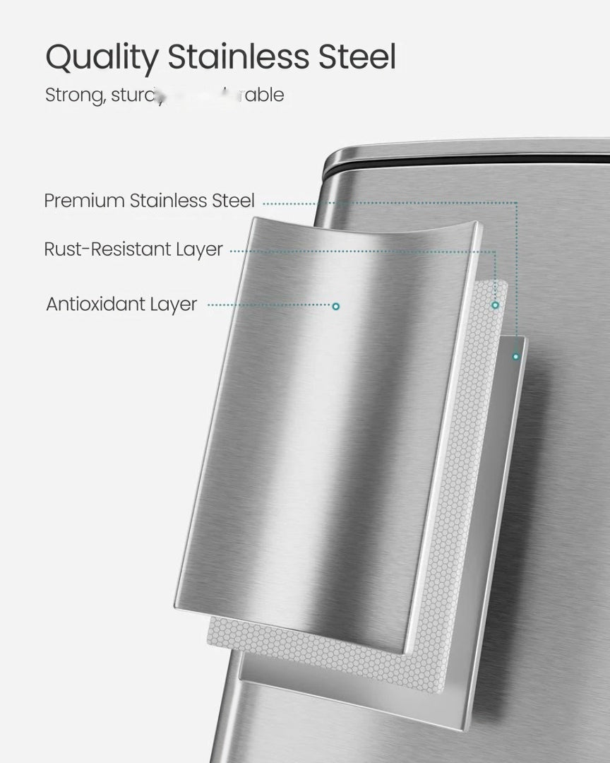Stainless Steel Step Trash Can with Inner Bucket – product view 19 | Ridgefield Furniture