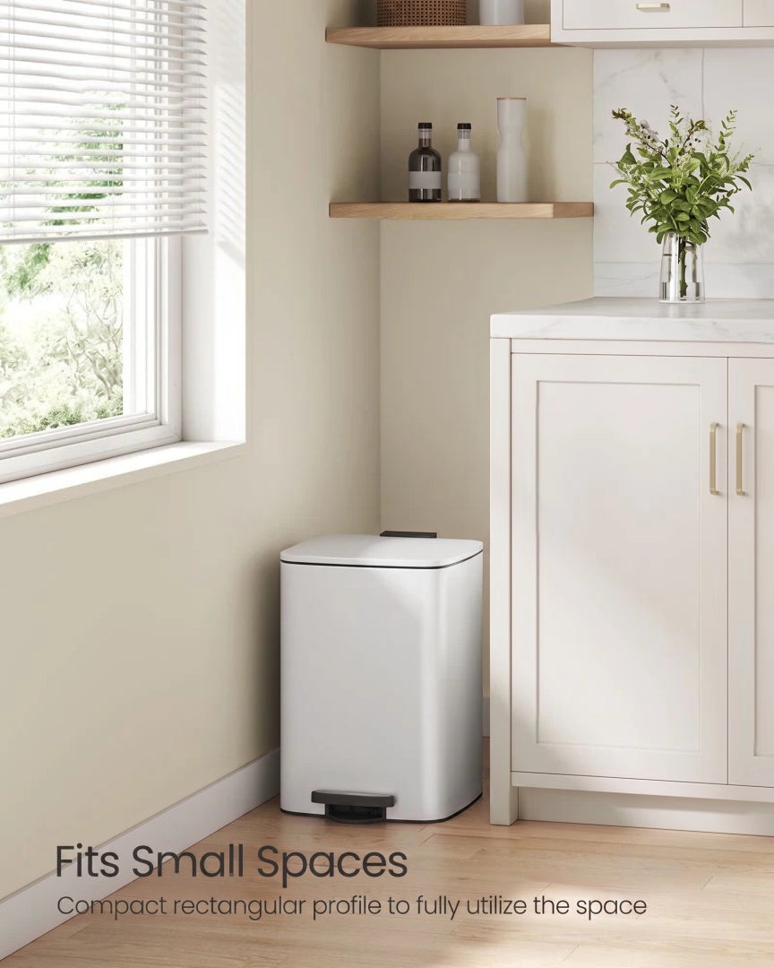 Stainless Steel Step Trash Can with Inner Bucket – product view 26 | Ridgefield Furniture
