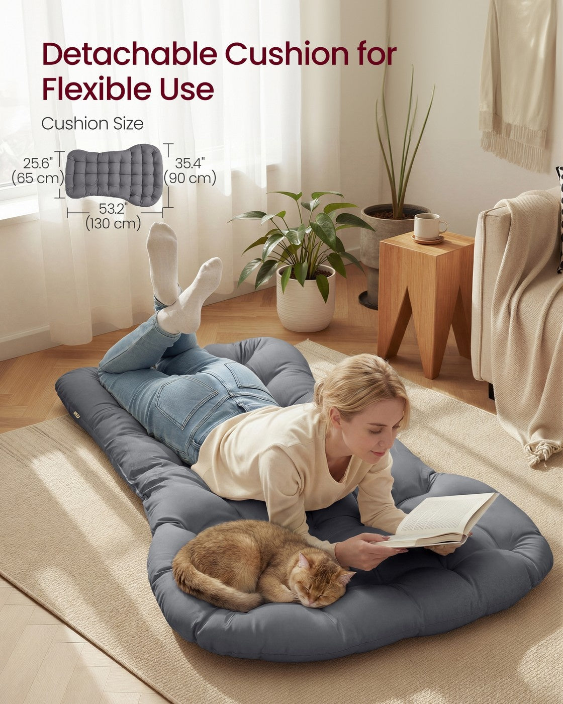 Steel Rocking Papasan Chair With Extendable Footrest For Patio Or Bedroom - product photo 17