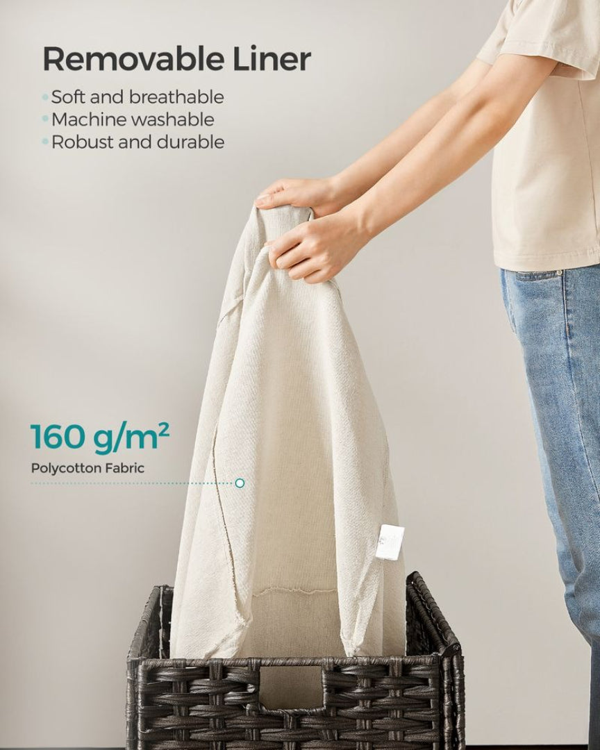 Storage Basket With Lid 105L Or 160L Laundry Hamper – product view 11 | Ridgefield Furniture