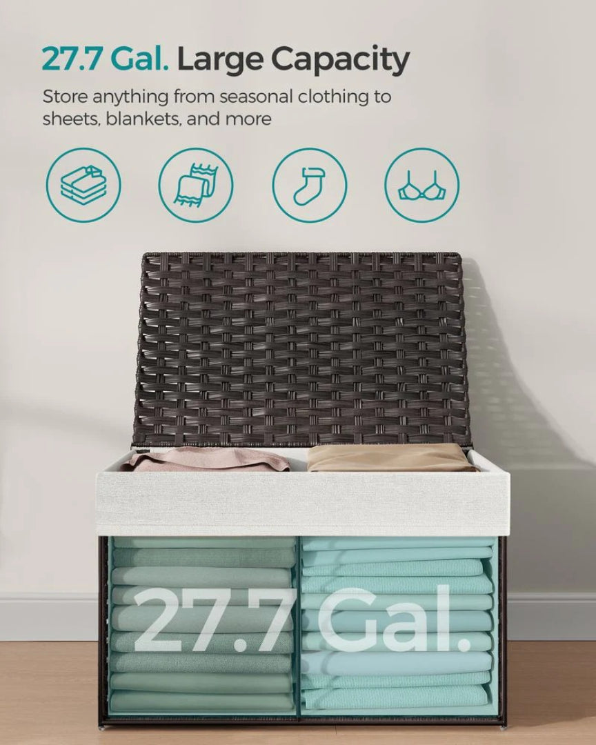 Storage Basket With Lid 105L Or 160L Laundry Hamper – product view 12 | Ridgefield Furniture