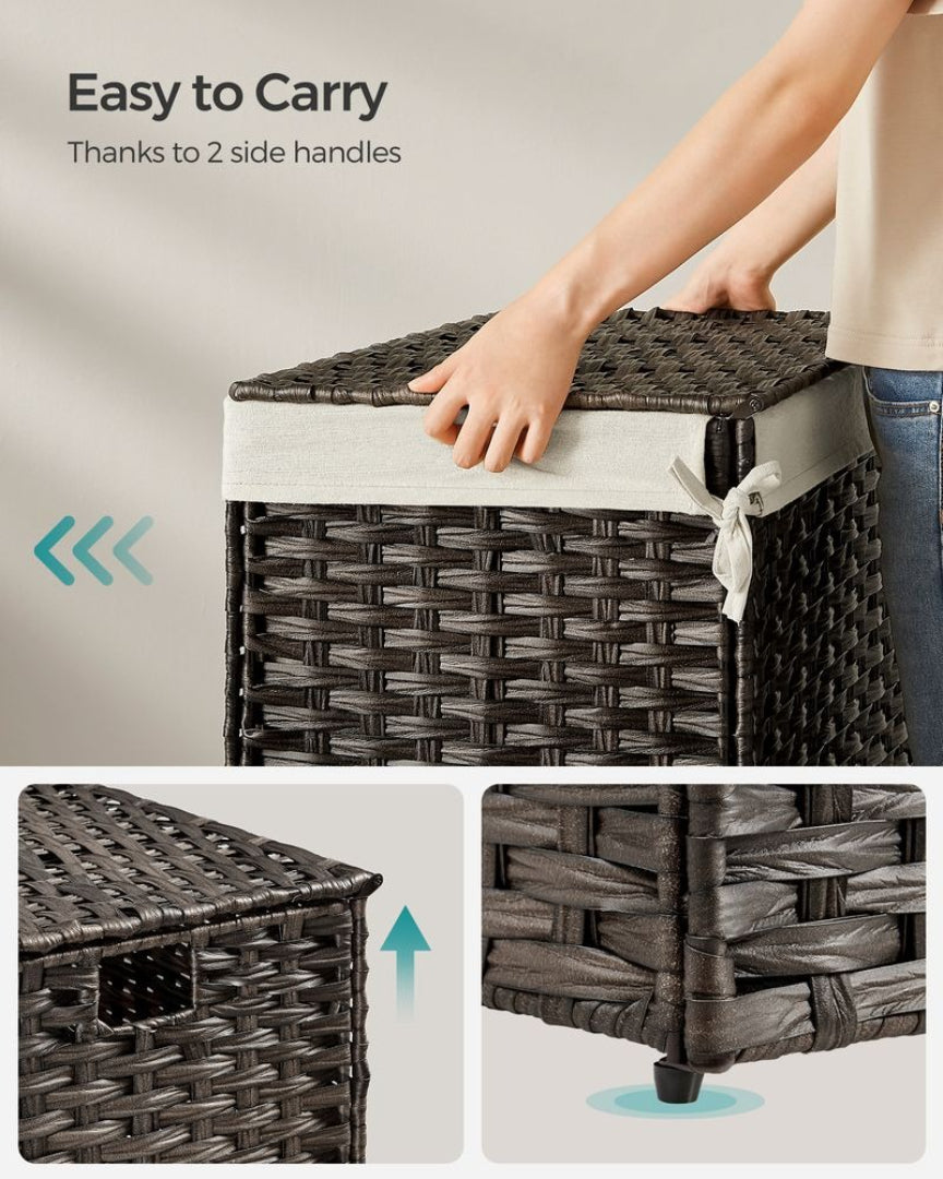Storage Basket With Lid 105L Or 160L Laundry Hamper – product view 14 | Ridgefield Furniture
