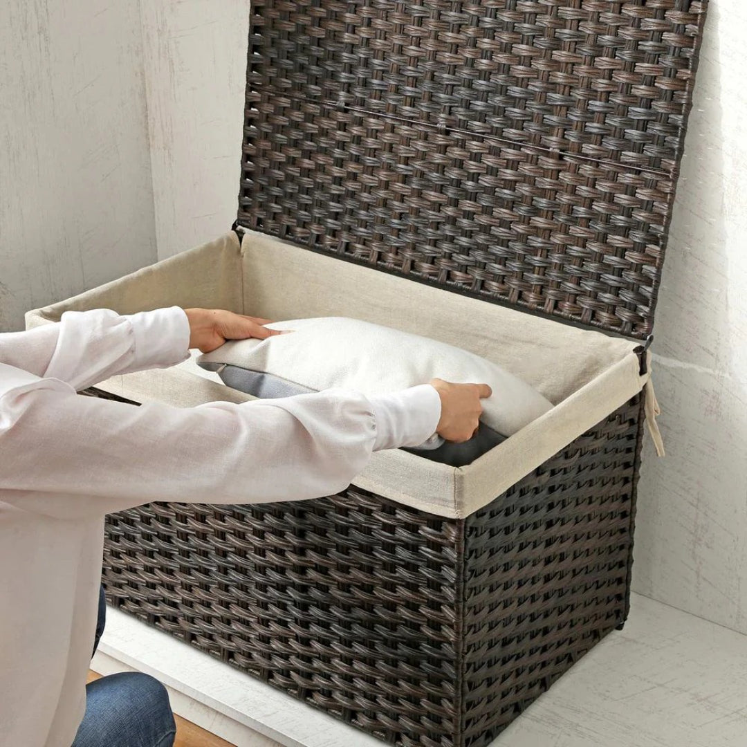 Storage Basket With Lid 105L Or 160L Laundry Hamper – product view 18 | Ridgefield Furniture