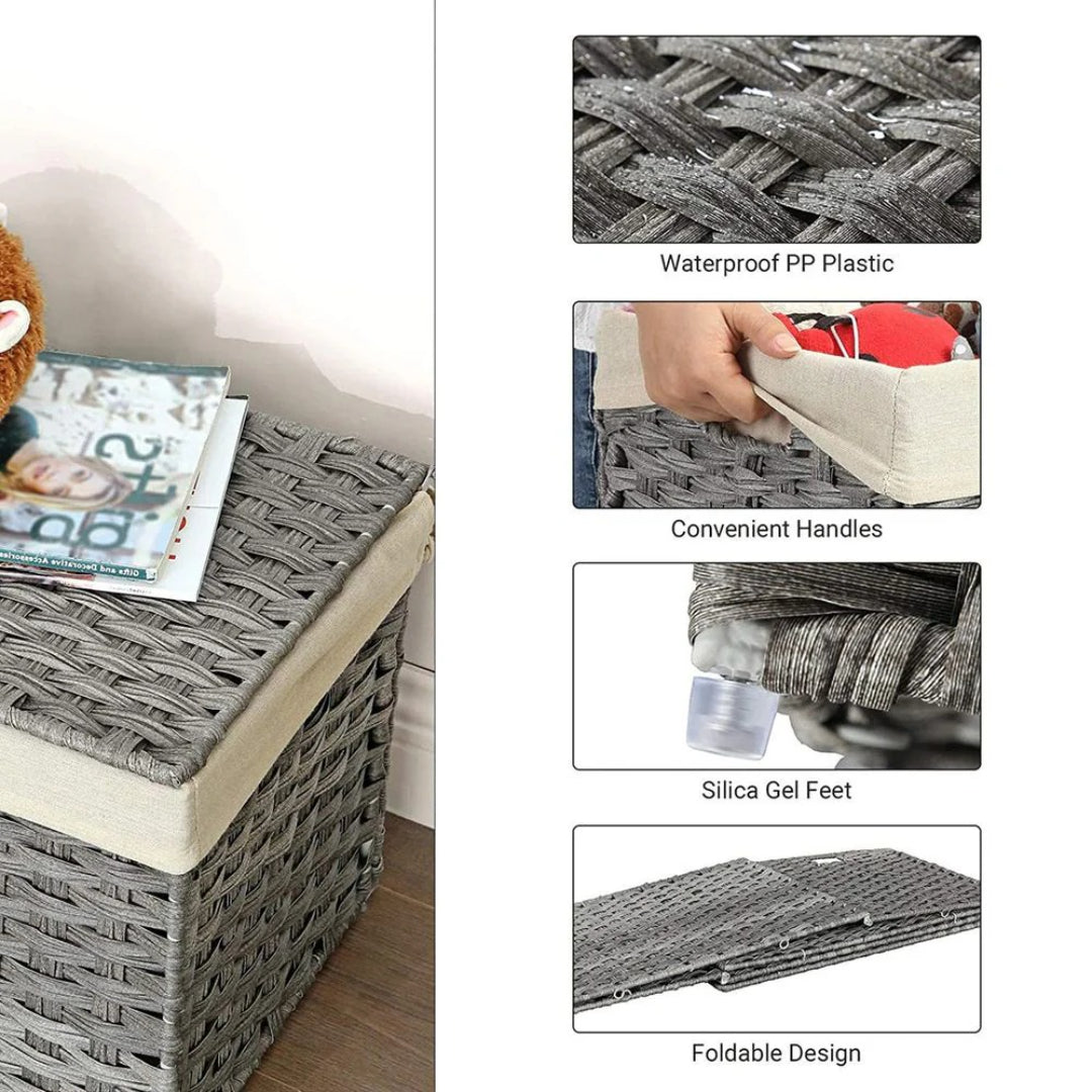 Storage Basket With Lid 105L Or 160L Laundry Hamper – product view 26 | Ridgefield Furniture
