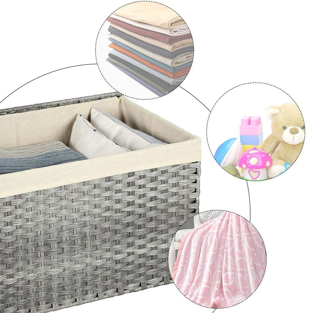Storage Basket With Lid 105L Or 160L Laundry Hamper – product view 28 | Ridgefield Furniture