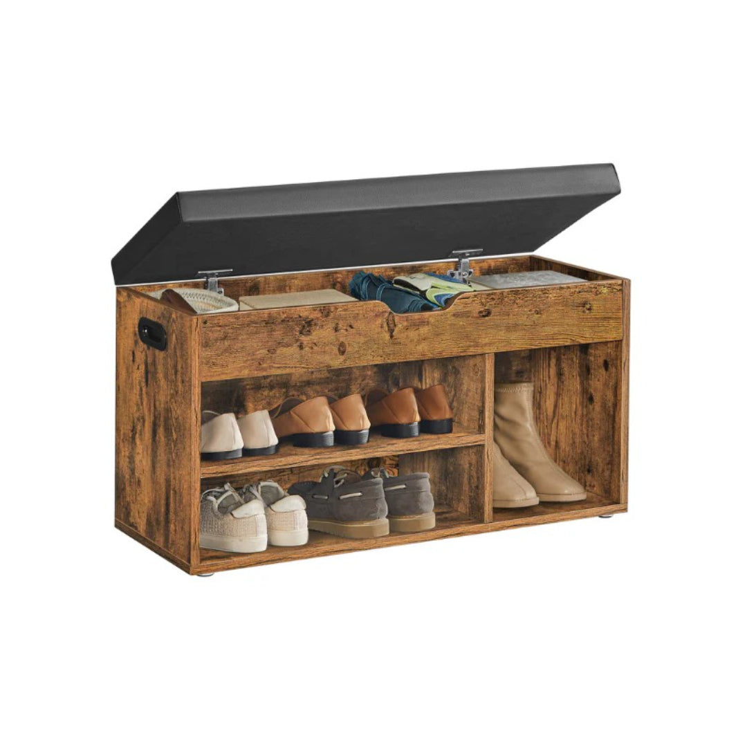 Shoe Storage Bench With Cushion – product view 1 | Ridgefield Furniture