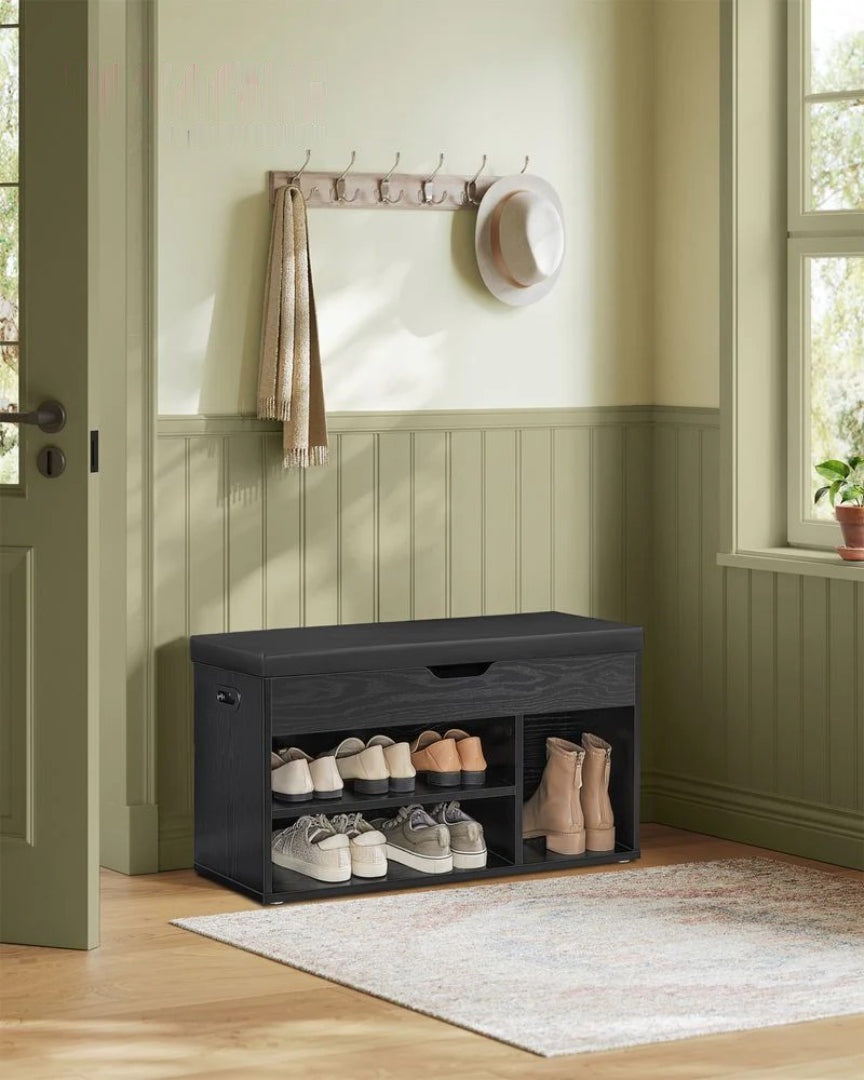 Shoe Storage Bench With Cushion – product view 5 | Ridgefield Furniture
