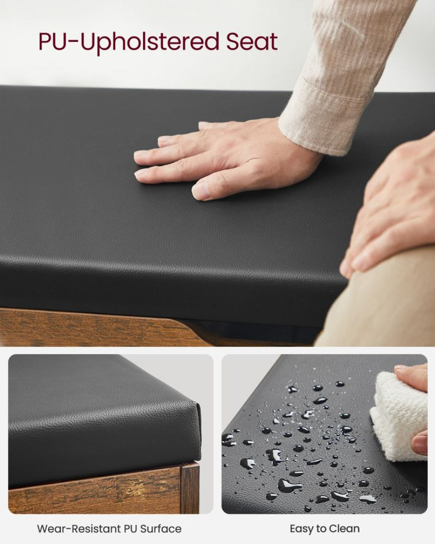 Shoe Storage Bench With Cushion – product view 11 | Ridgefield Furniture