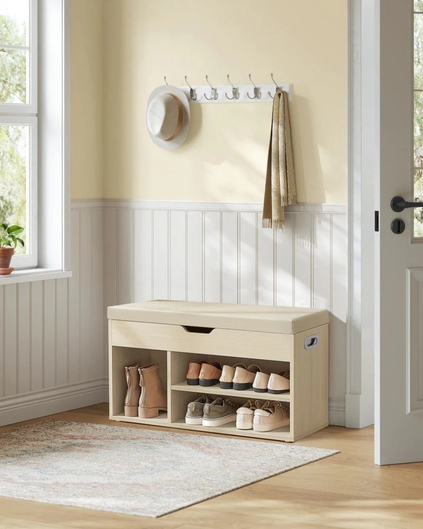 Shoe Storage Bench With Cushion – product view 15 | Ridgefield Furniture