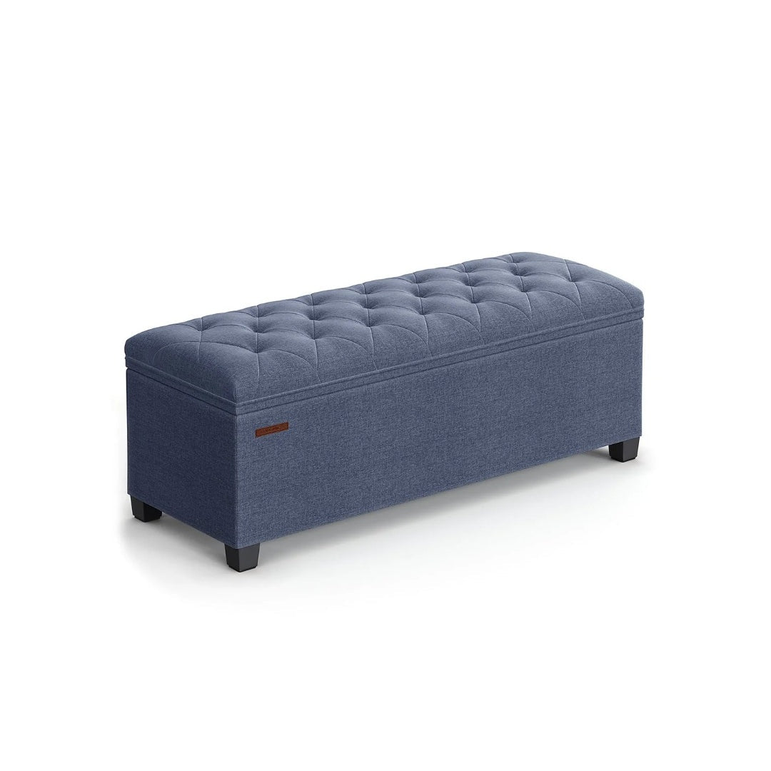 43.3 Inch Storage Ottoman Bench With Legs & Flip Lid Upholstered – product view 5 | Ridgefield Furniture