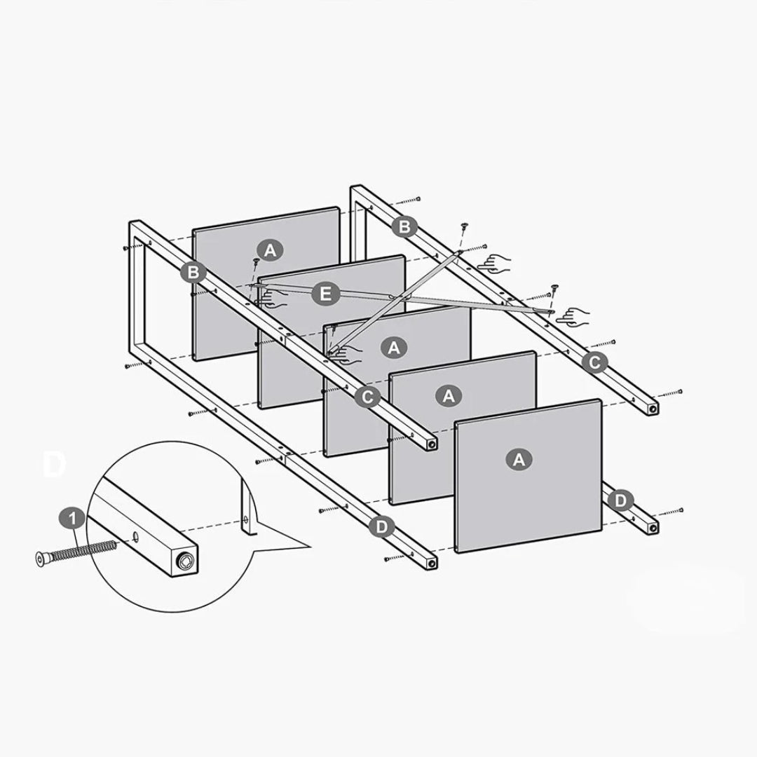 5 Tier Storage Shelving Unit – product view 7 | Ridgefield Furniture
