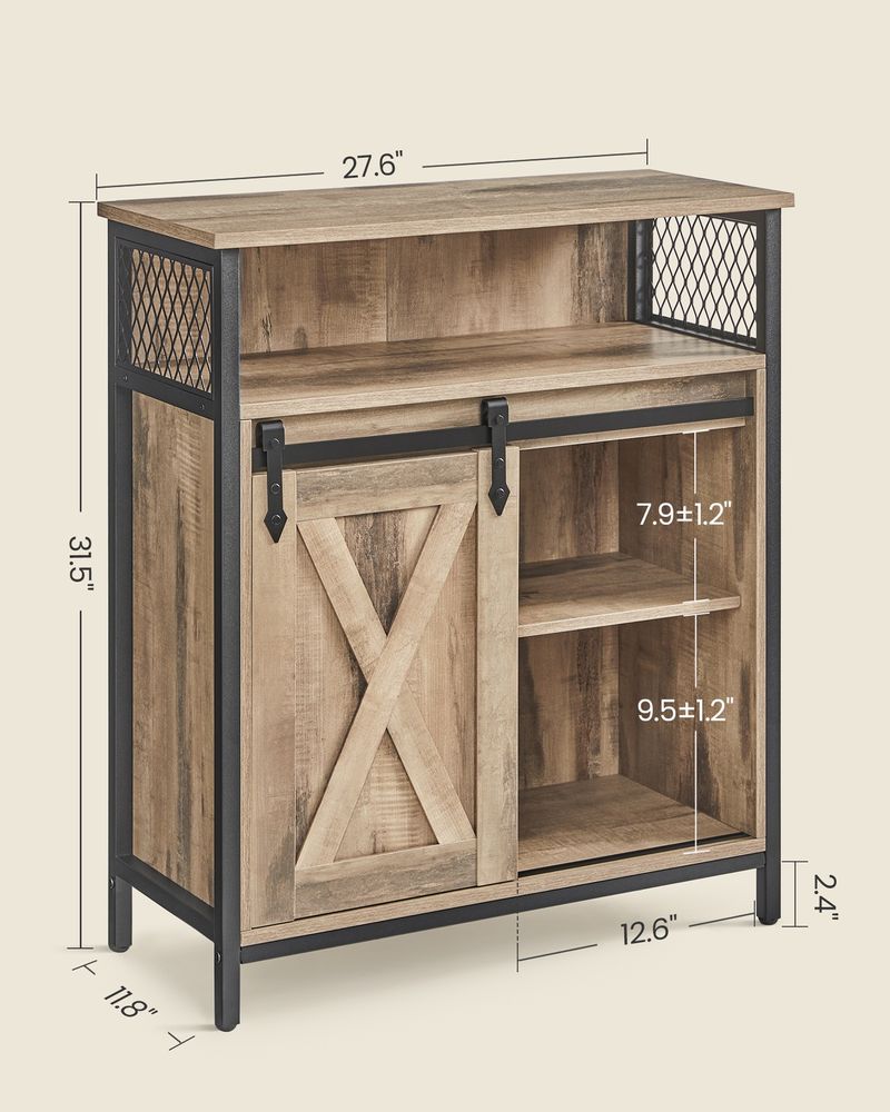 Storage Sideboard With Barn Door - product photo 03