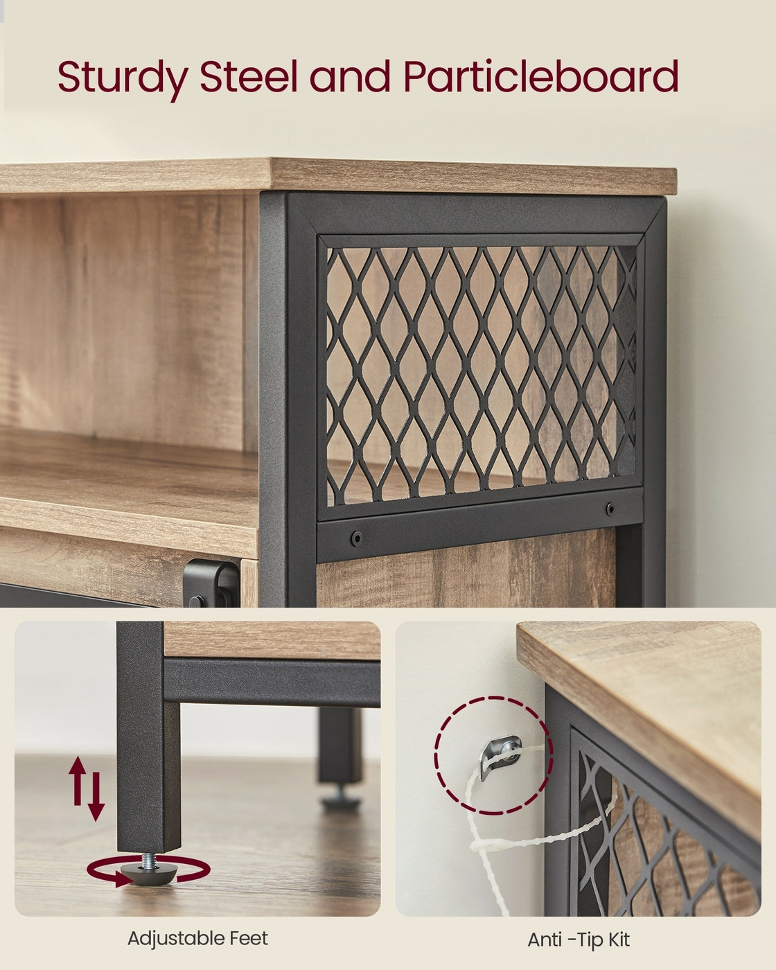 Storage Sideboard With Barn Door - product photo 04