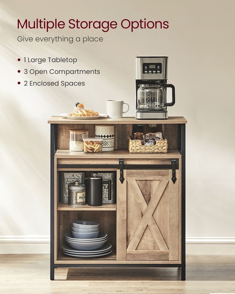 Storage Sideboard With Barn Door - product photo 09