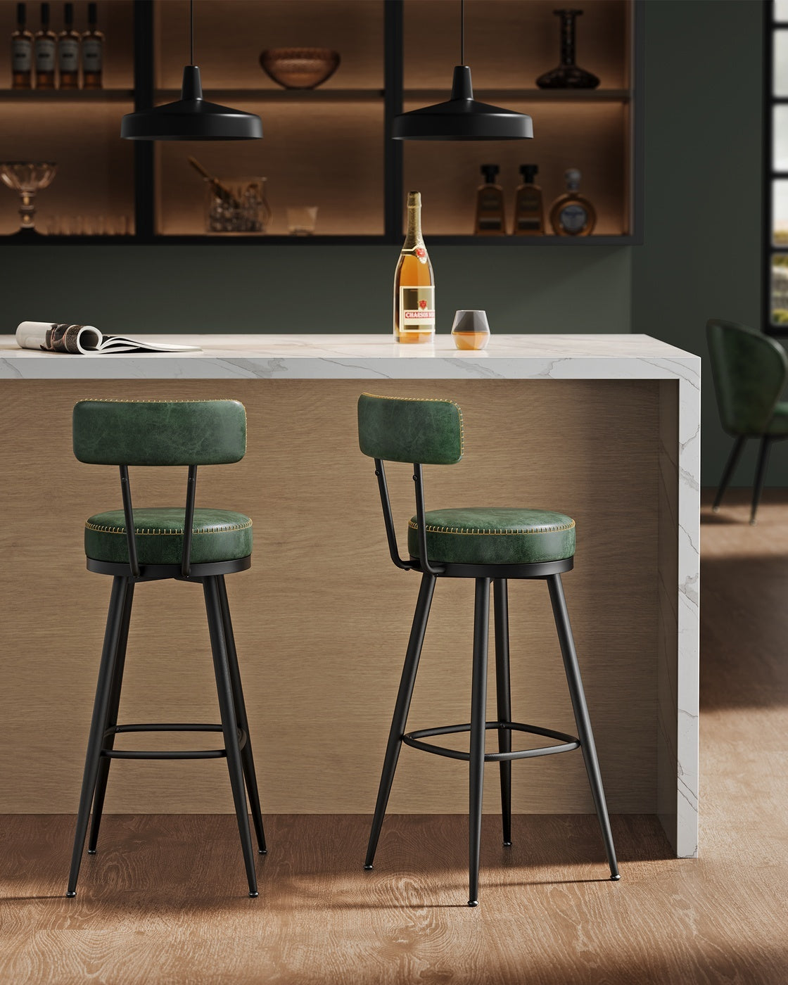 Swivel Bar Stools With Backs - product photo 30