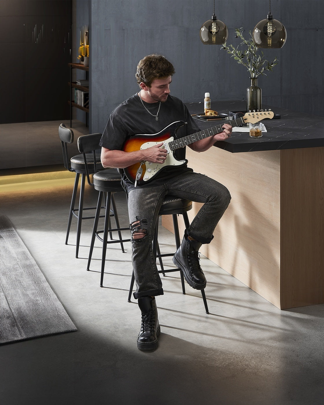 Swivel Bar Stools With Backs - product photo 38