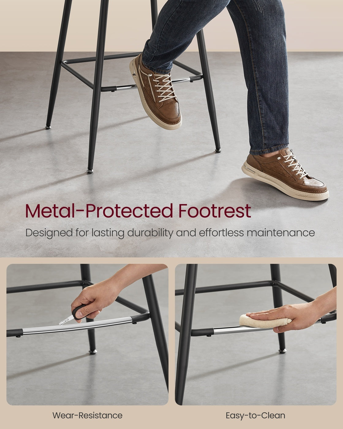 Synthetic Leather Bar Stools With Back - product photo 109