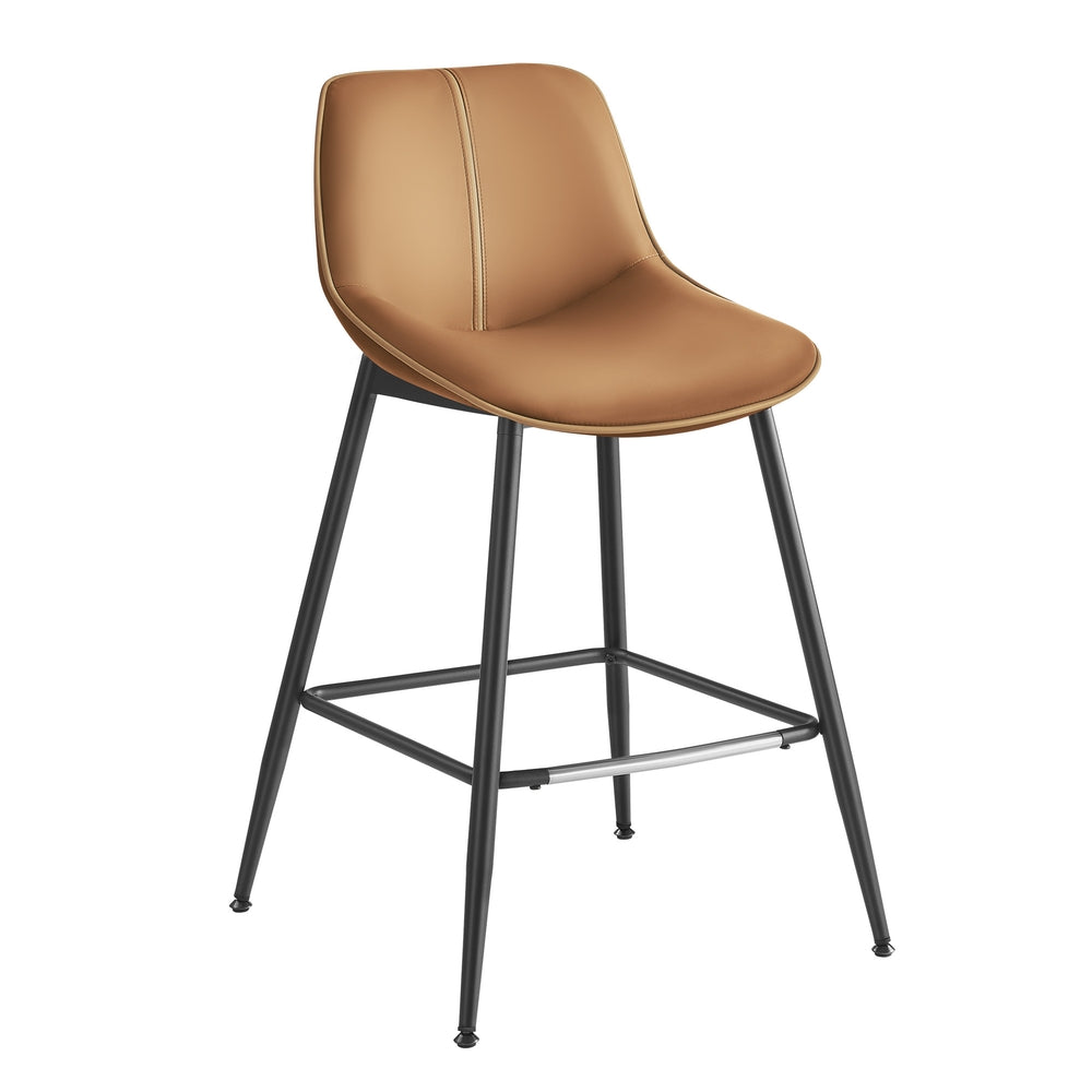 Synthetic Leather Bar Stools With Back - product photo 40