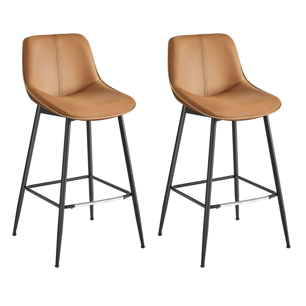 Synthetic Leather Bar Stools With Back - product photo 68