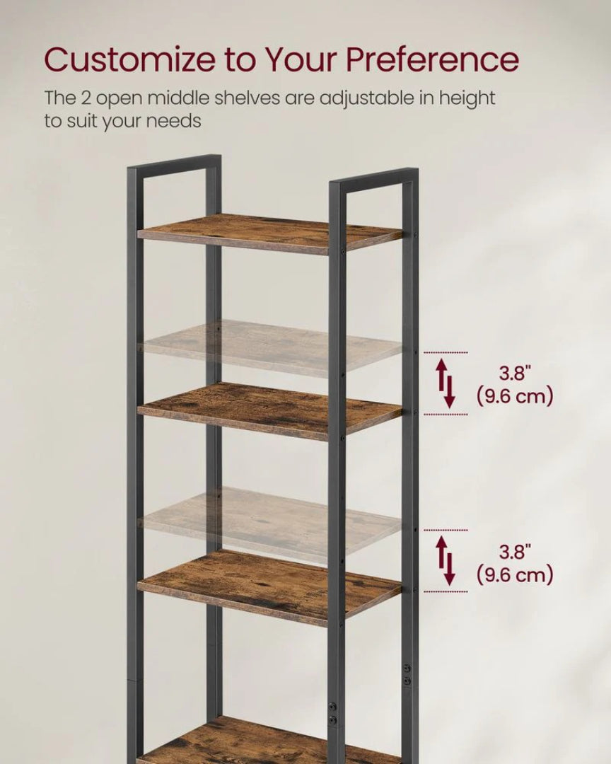 6 Tier Bookcase With Door – product view 6 | Ridgefield Furniture