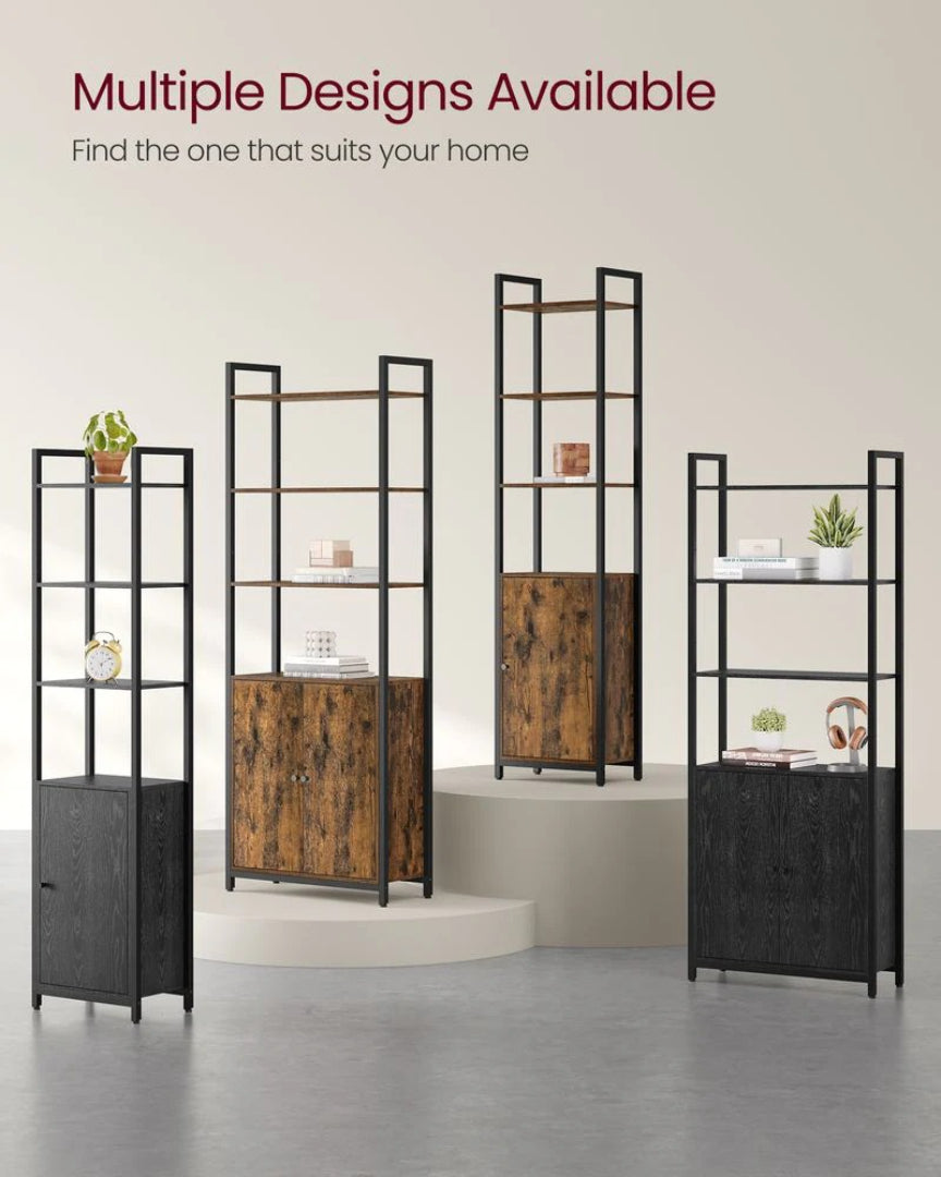 6 Tier Bookcase With Door – product view 8 | Ridgefield Furniture