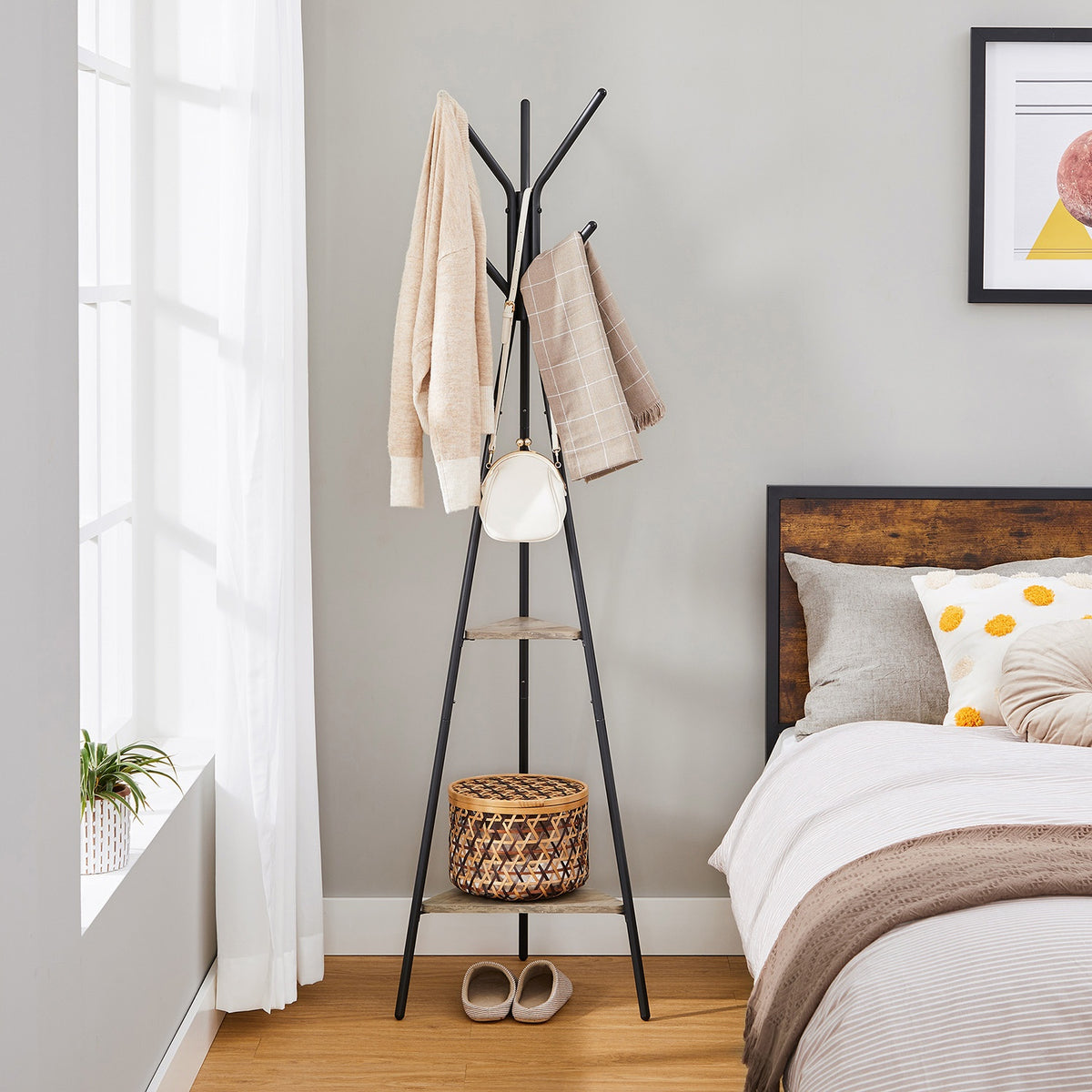 Tapered Triangle Coat Rack Stand - product photo 12