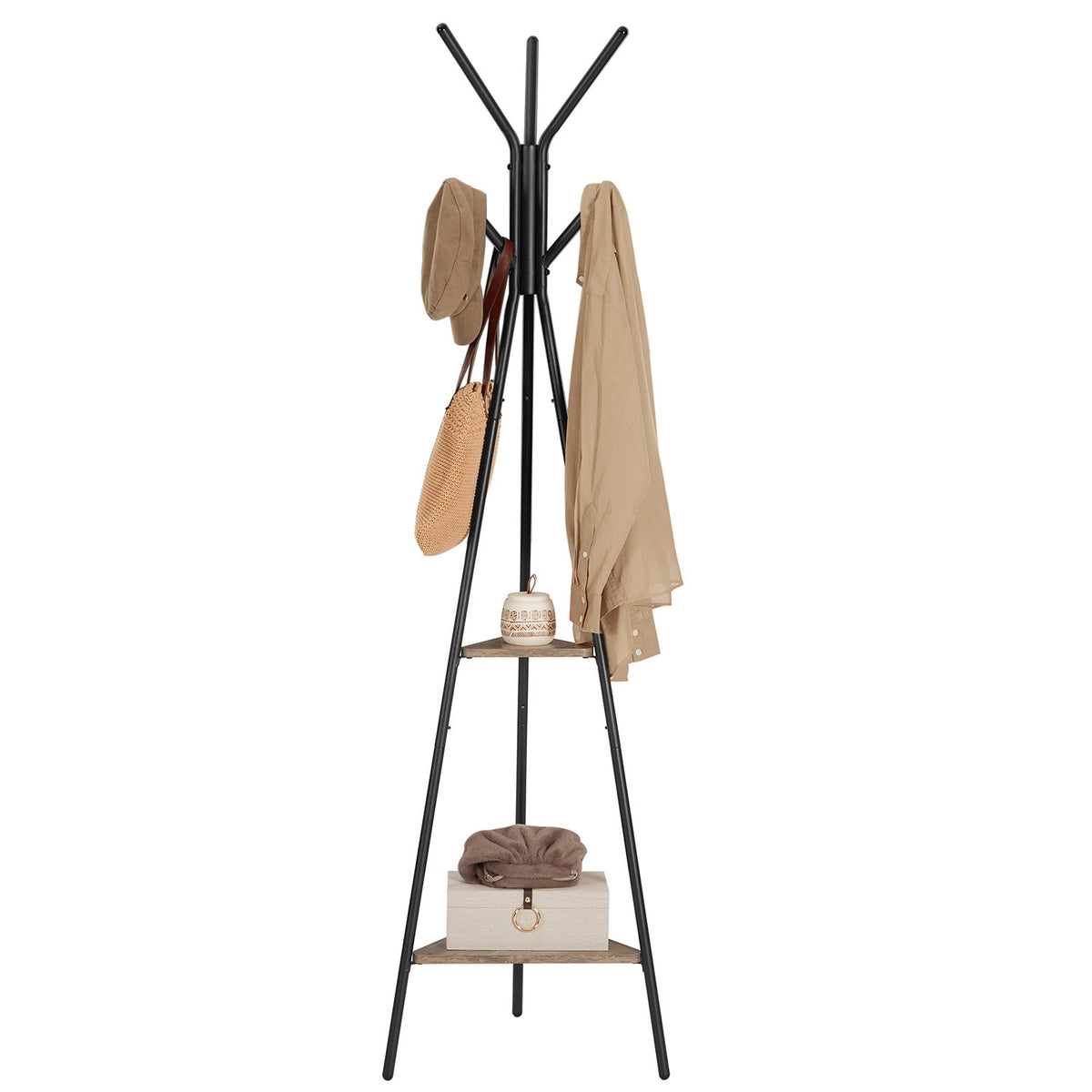 Tapered Triangle Coat Rack Stand - product photo 17