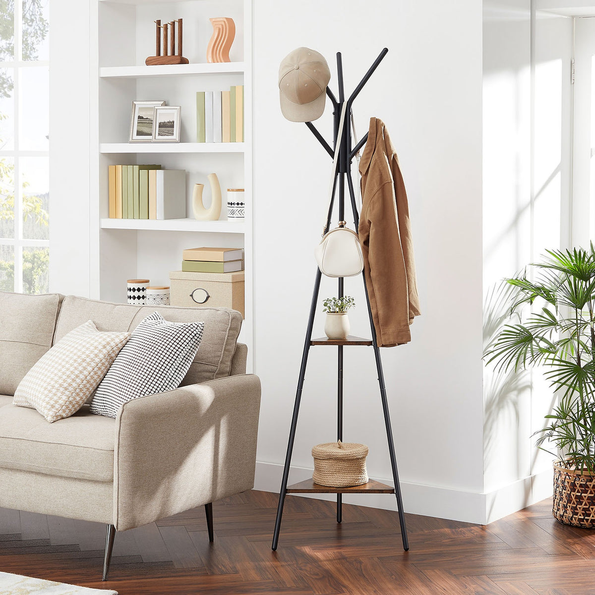 Tapered Triangle Coat Rack Stand - product photo 19