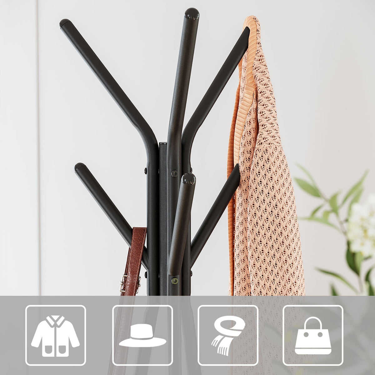 Tapered Triangle Coat Rack Stand - product photo 22