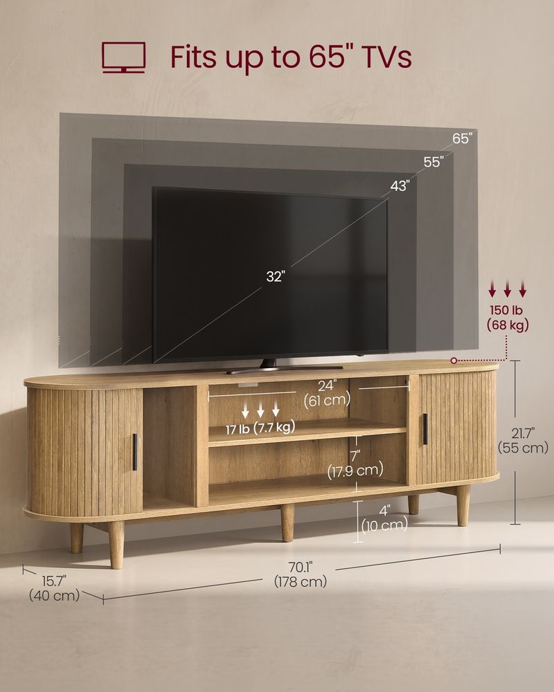 TV Stand For 80-Inch TVs - product photo 05