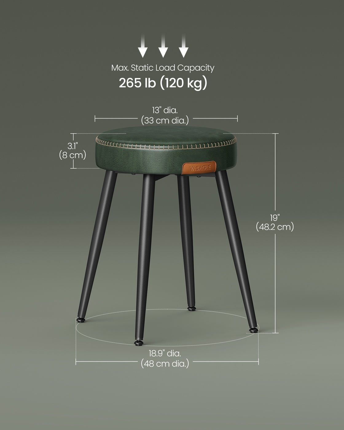 Upholstered Kitchen Stools - product photo 07