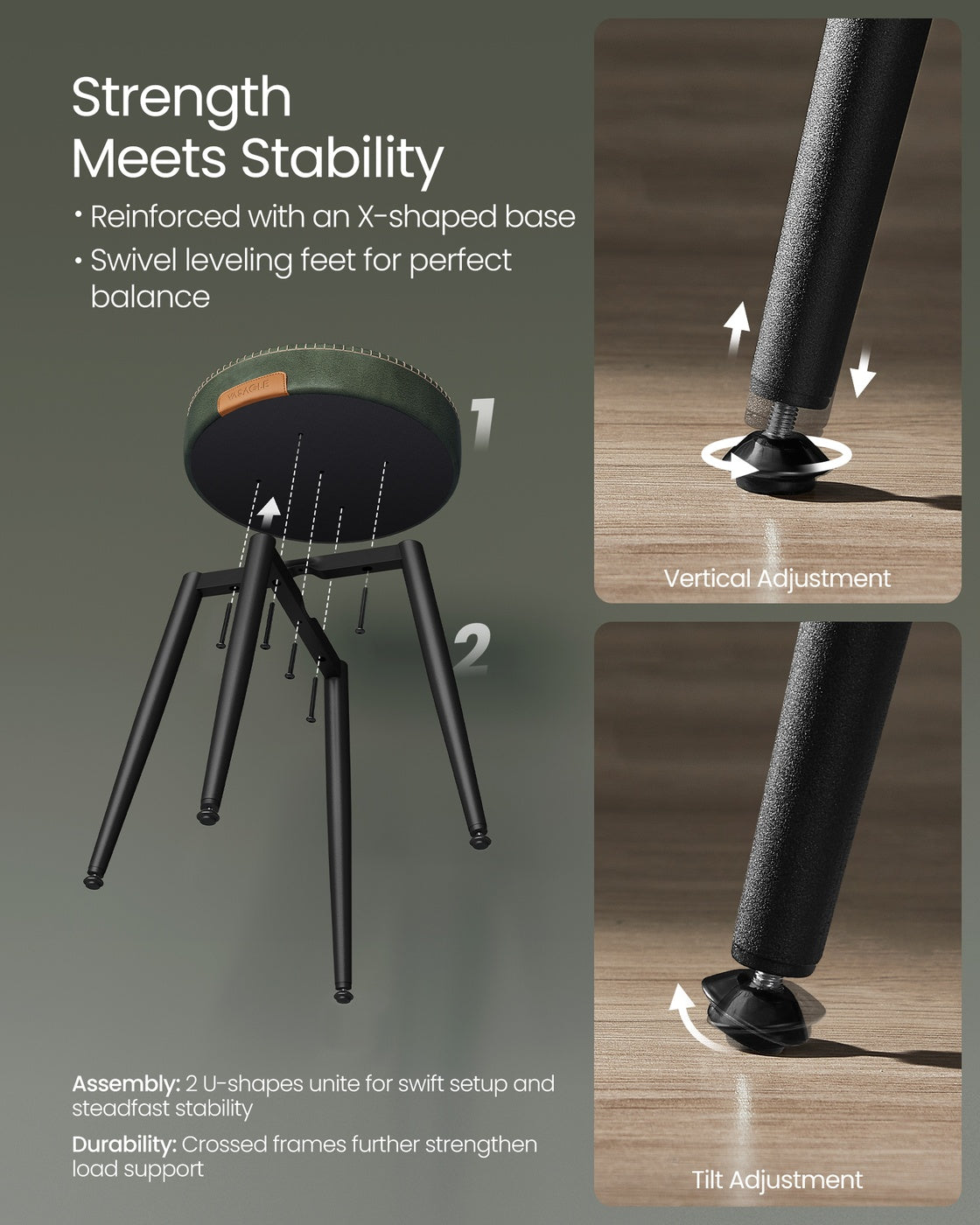Upholstered Kitchen Stools - product photo 08