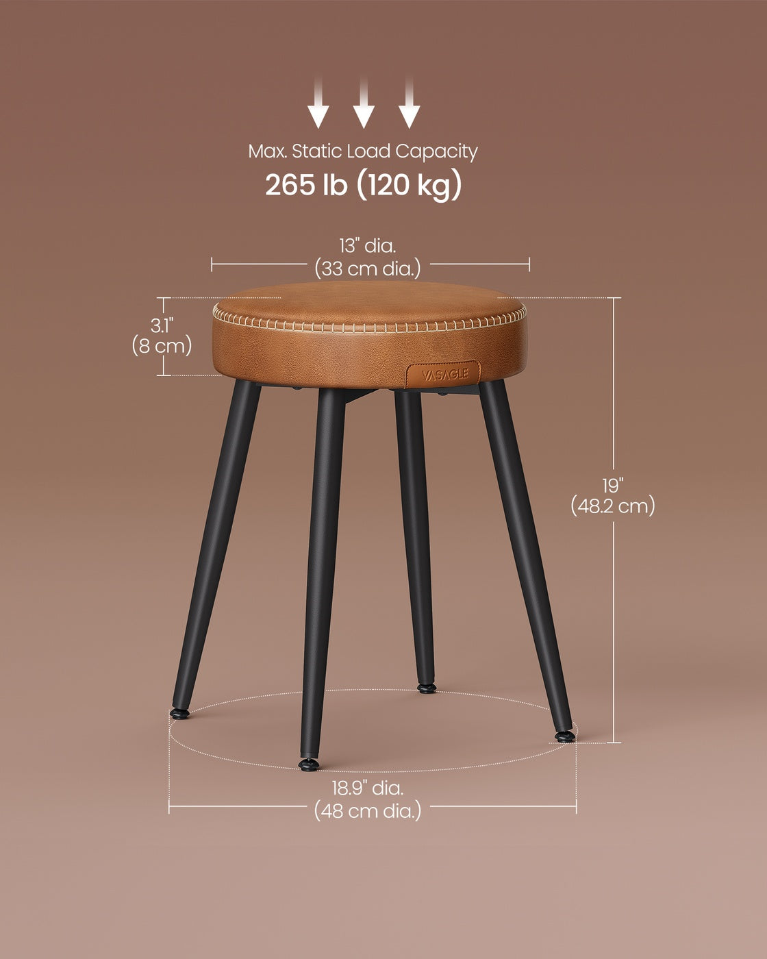 Upholstered Kitchen Stools - product photo 16