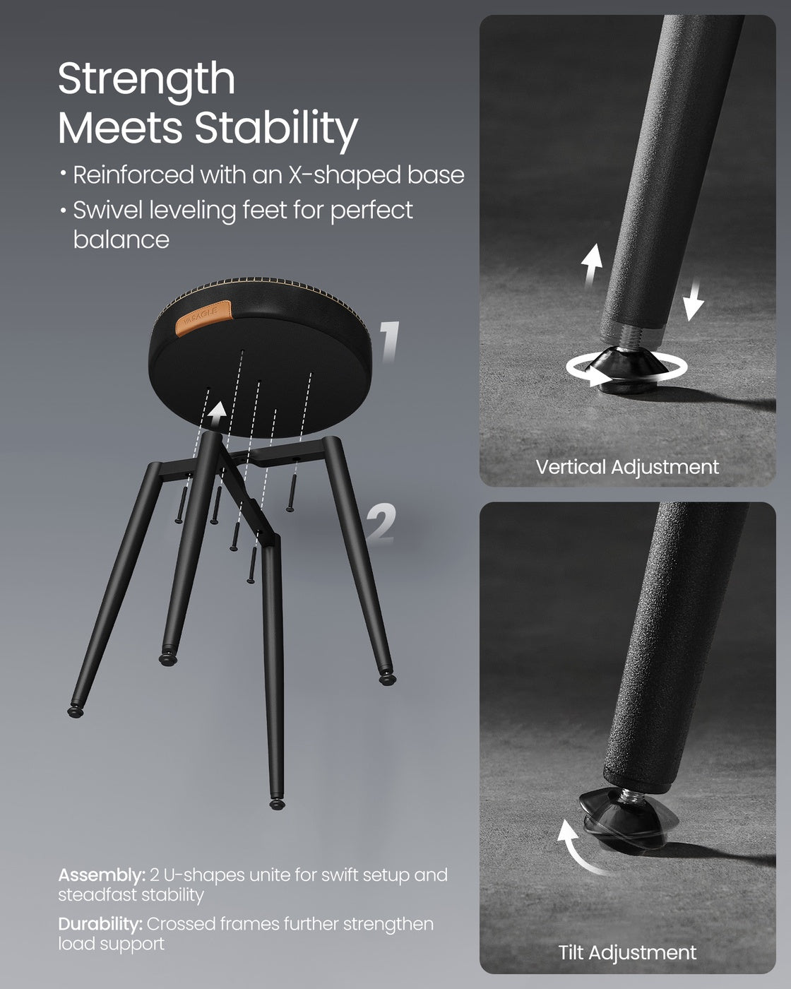 Upholstered Kitchen Stools - product photo 26
