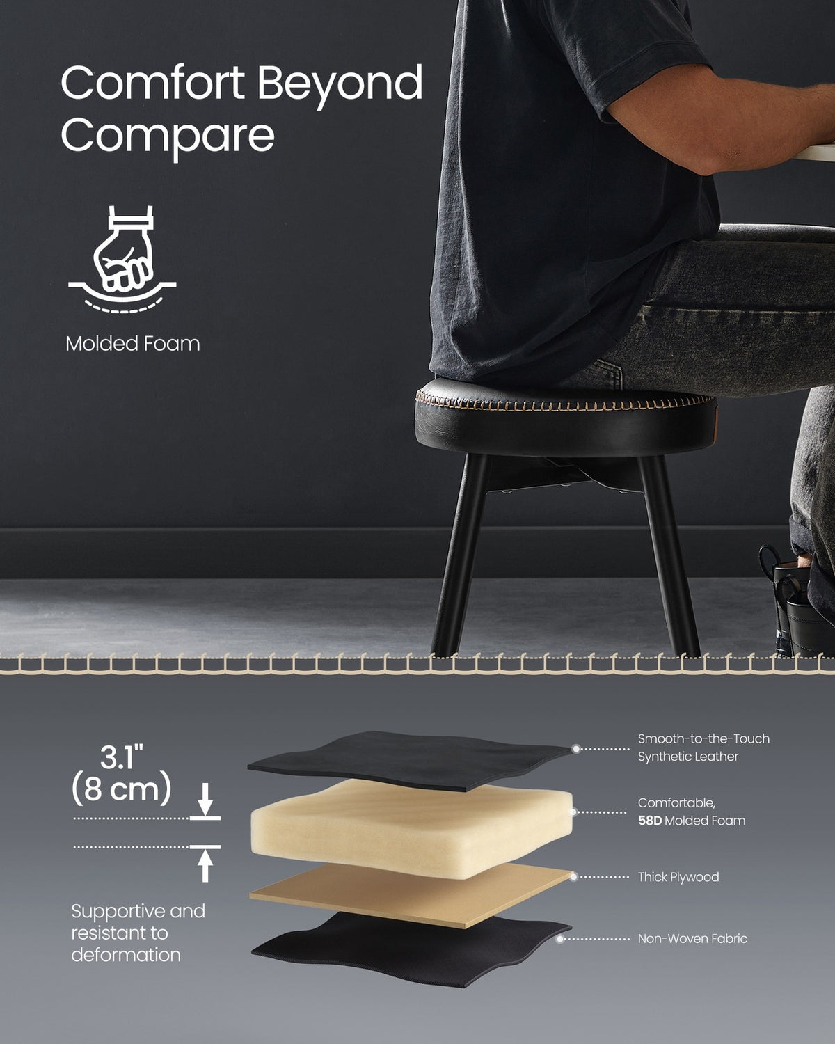 Upholstered Kitchen Stools - product photo 31