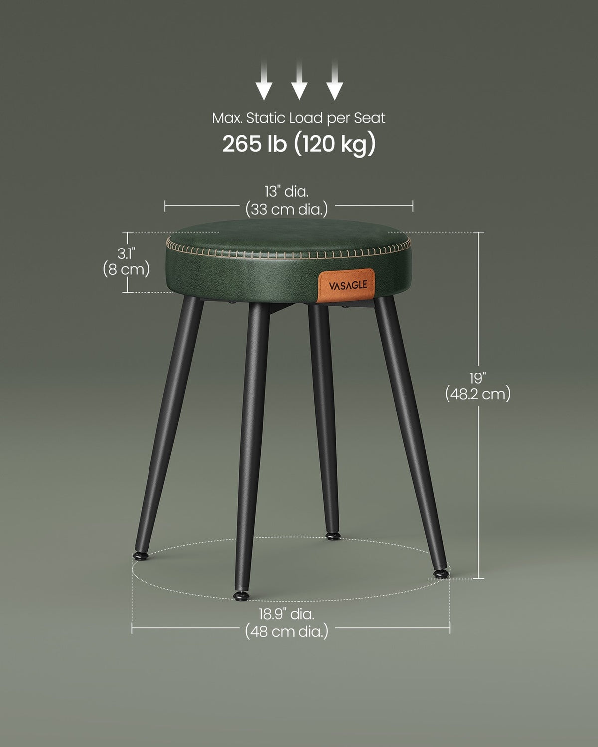 Upholstered Kitchen Stools - product photo 37