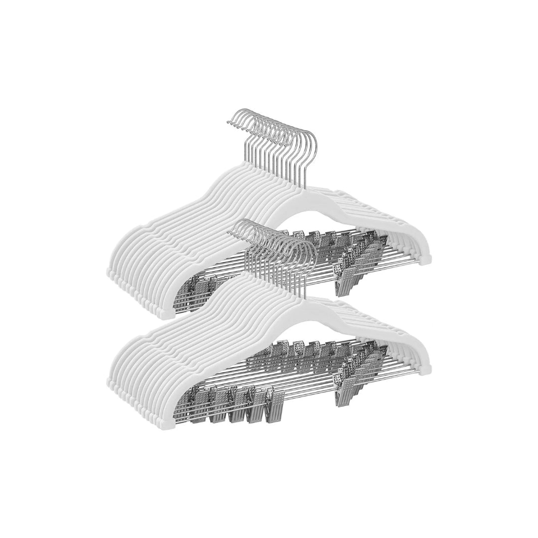 Velvet Pants Hangers With Adjustable Clips Set – product view 5 | Ridgefield Furniture