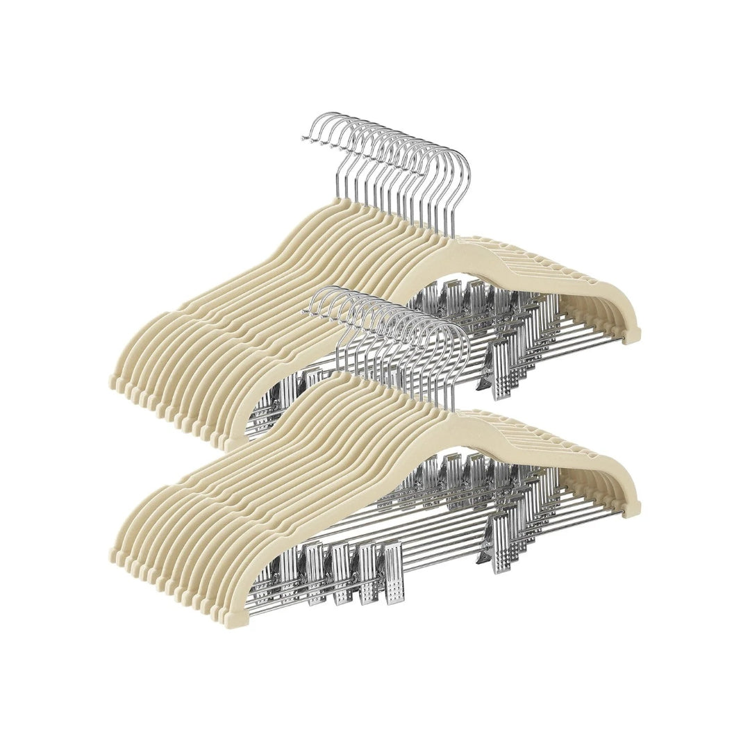 Velvet Pants Hangers With Adjustable Clips Set – product view 6 | Ridgefield Furniture