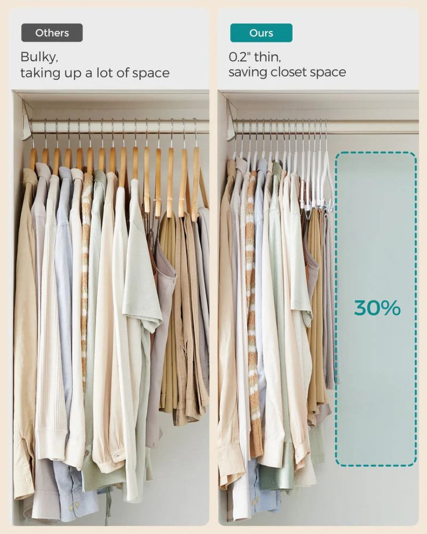 Velvet Pants Hangers With Adjustable Clips Set – product view 14 | Ridgefield Furniture